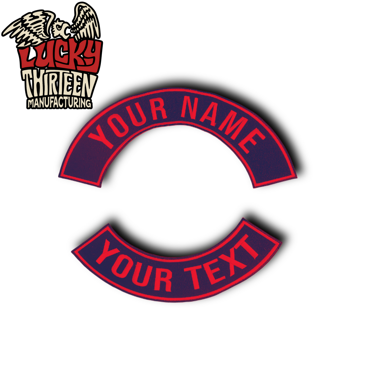 CUSTOM PATCHES TOP & BOTTOM ROCKERS SET