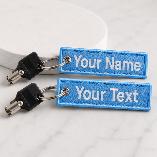 CUSTOM EMBROIDERED KEYCHAIN
