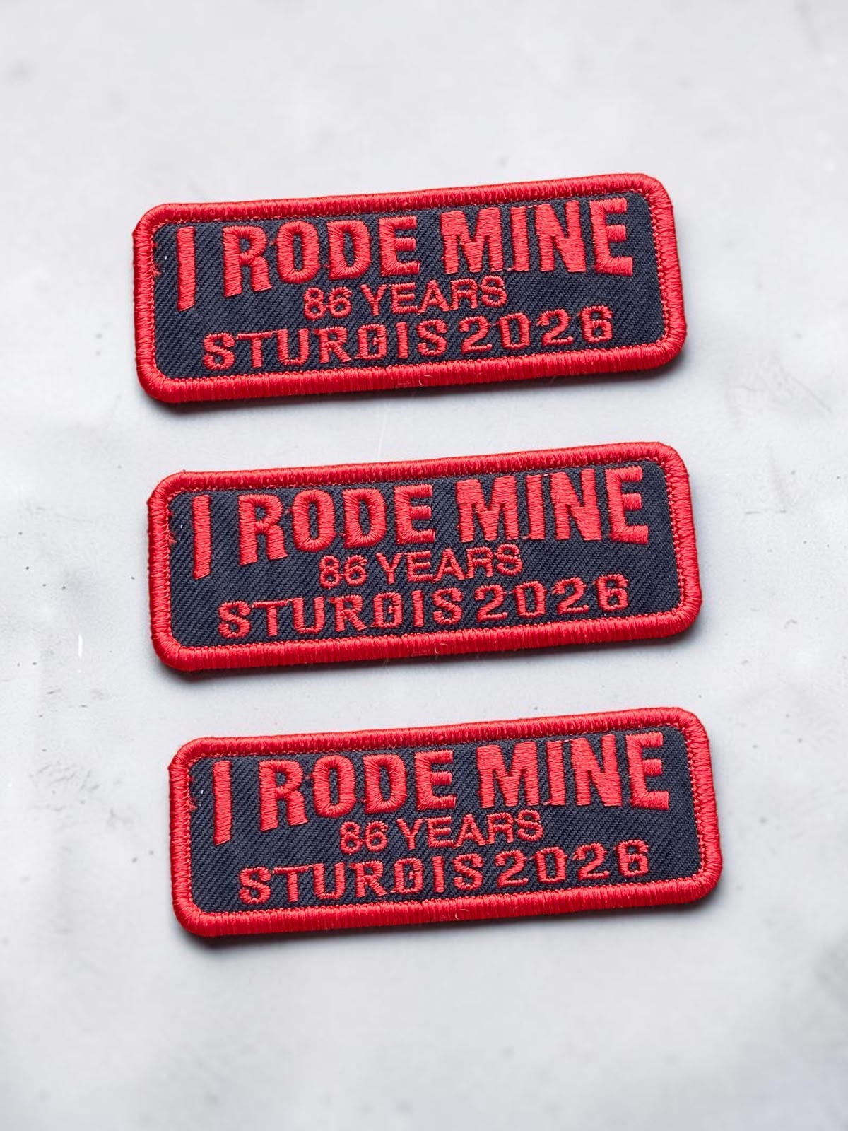 I RODE MINE – 86 YEARS STURGIS 2026 PATCHES