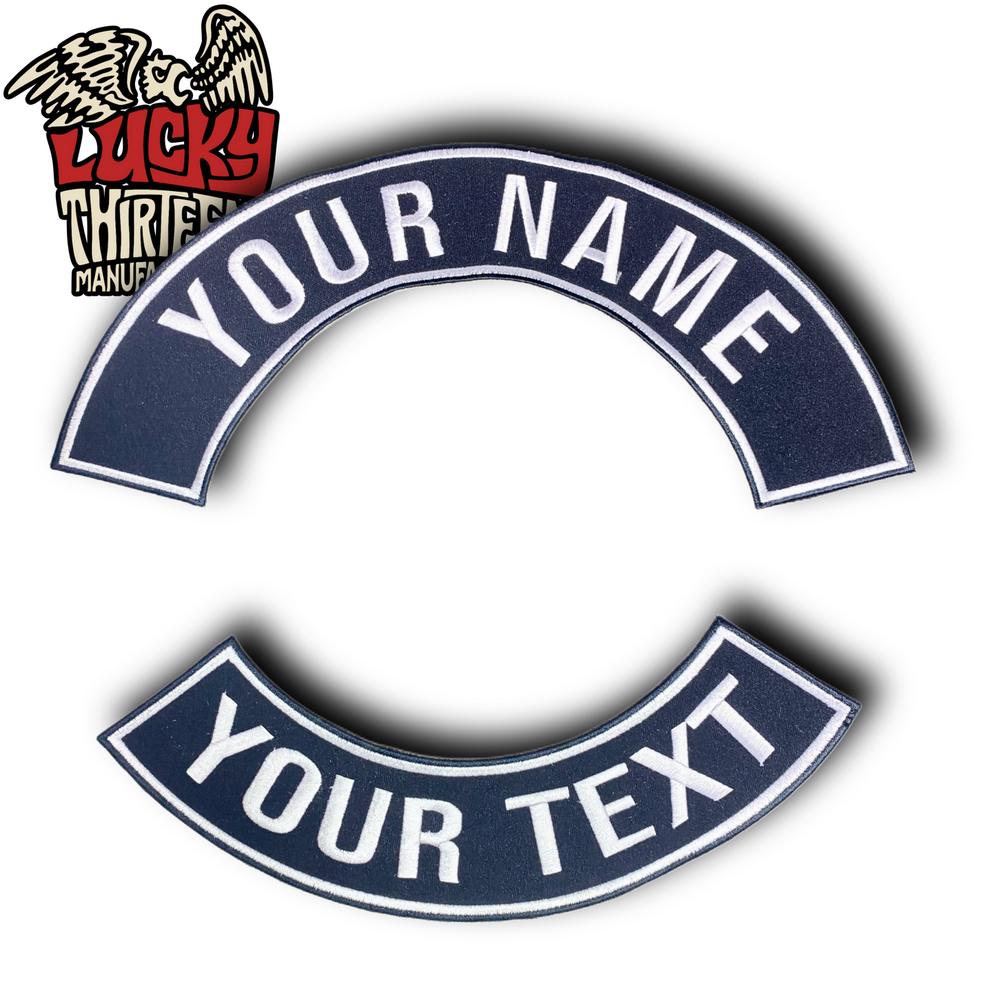 CUSTOM PATCHES TOP & BOTTOM ROCKERS SET