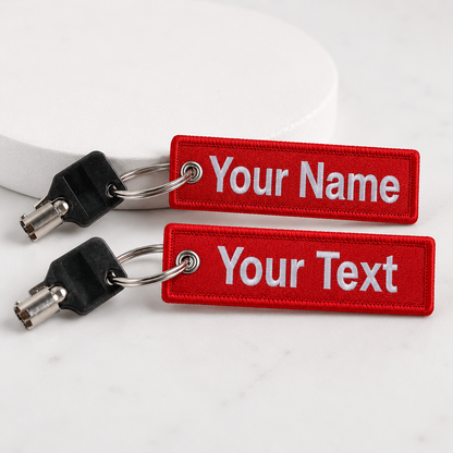 CUSTOM EMBROIDERED KEYCHAIN